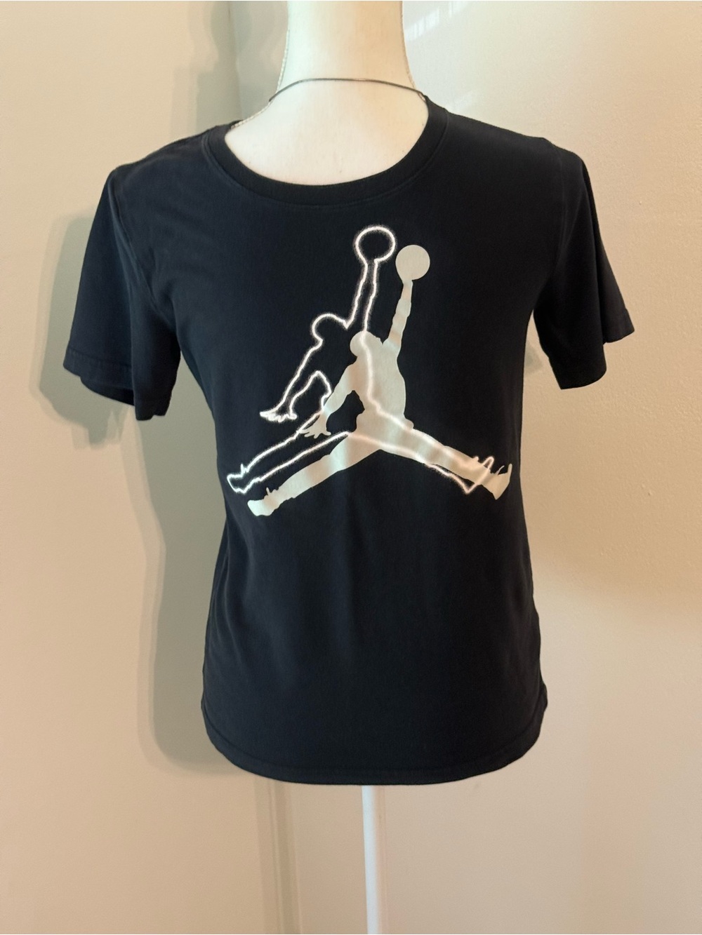Jordan Black Tee with White Jumpman Graphic